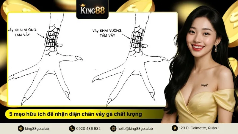 5 mẹo hữu ích để nhận diện chân vảy gà chất lượng